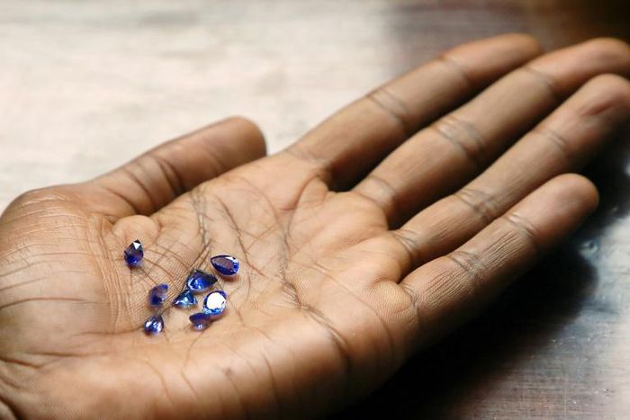 Tanzanite is prized by gem-makers for its extraordinary violet-blue hue. The gems seen here were mined in 2006, when they were valued at around $1,500