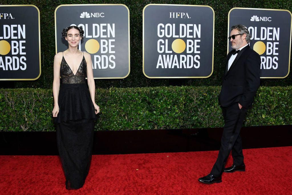 Mara and Phoenix attend the Golden Globe Awards at The Beverly Hilton Hotel on January 05, 2020 in Beverly Hills, California.