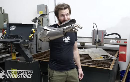 This Guy Made a 'Real' Iron Gauntlet in His Garage