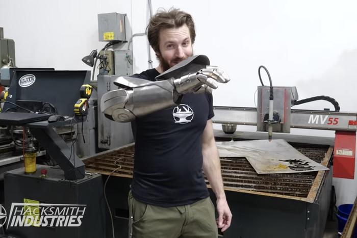 This Guy Made a 'Real' Iron Gauntlet in His Garage