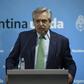 President Alberto Fernandez of Argentina, which faces defaulting on its debts