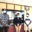 Health CAS Dr Mercy Mwangangi with members of Sauti Sol. Asymptomatic Coronavirus cases in Kenya - Ministry of Health issues clarification