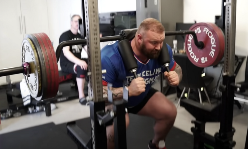 The Mountain Is Stuck Doing Home Workouts, Too