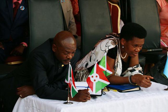 Burundi's President Pierre Nkurunziza with his wife Denise during a past function. Mrs Nkurunziza has tested positive for Coronavirus