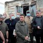 Ukrainian President Volodymyr Zelensky visited the scene on Wednesday