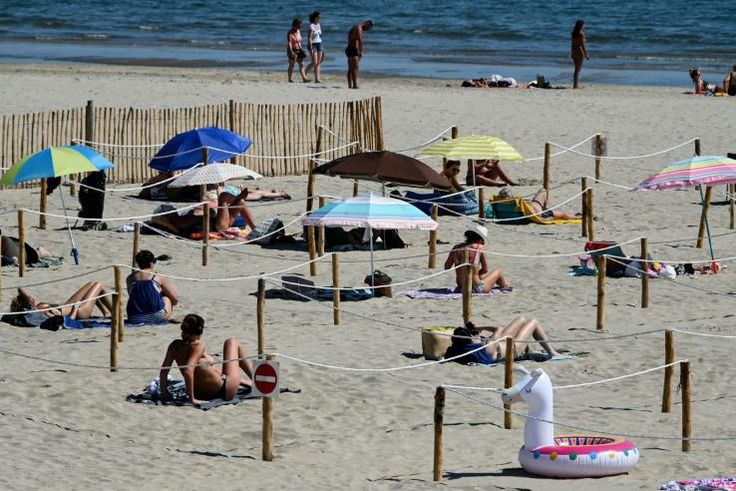 In France as elsewhere in Europe, beaches and other public places are slowly reopening -- but with social distancing rules in place