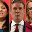 The three Labour leadership candidates (L-R) Lisa Nandy, Keir Starmer and Rebecca Long-Bailey