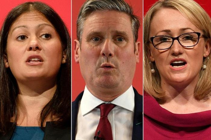 The three Labour leadership candidates (L-R) Lisa Nandy, Keir Starmer and Rebecca Long-Bailey