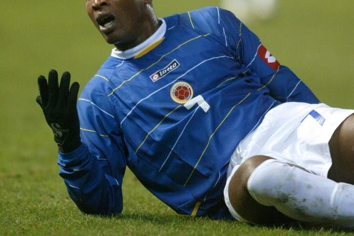 Edwin Congo (pictured 2005) and a one-time doctor to Argentine football icon Diego Maradona were arrested, along with 16 others, for suspected involvement in an international cocaine smuggling ring, police said