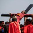 This photo from 2019 shows a crucifixion reenactment at the Good Friday Philippines event that was called off this year