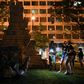 The Washington statue of Confederate general Albert Pike was toppled by protesters Friday night