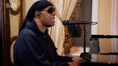 Stevie Wonder performing