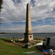 The Captain Cook memorial on the shore of Botany Bay marks where the English explorer landed in Australia on April 29, 1770