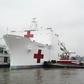 The US navy hospital ship Comfort arrived in New York to boost overwhelmed medical facilities