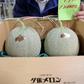 A pair of premium Japanese melons have sold for just a slice of the five million yen ($46,000) reached at auction last year