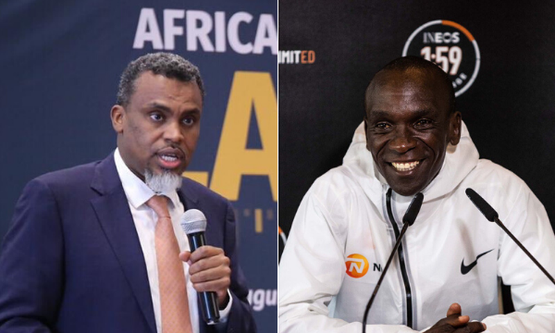 DPP Noordin Haji and INEOS 1:59 record holder Eliud Kipchoge. Africa Report has ranked the two among top 50 African disruptors