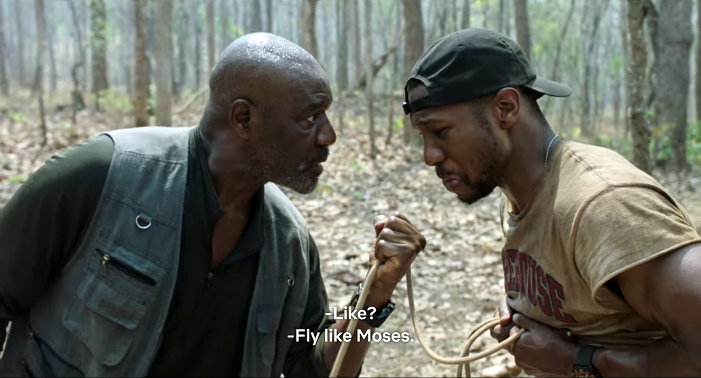 land mine scene jonathan majors spike lee