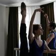 Lockdown has forced dancers Igor Tsvirko and  Margarita Shrainer to use their small flat for ballet practice
