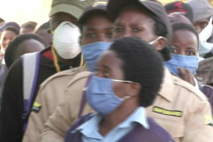 Tailors and street vendors in Zimbabwe are making ends meet by producing and selling protective masks
