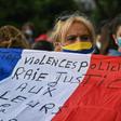 Some of the Lille protesters on Thursday