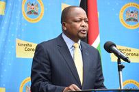 Health CS Mutahi Kagwe during a past Covid-19 briefing
