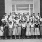 NASA has renamed its Washington headquarters for trailblazing black mathematician and engineer Mary Jackson (first row, far right) -- seen here in an undated photo from the US space agency