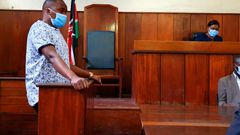 Starehe MP Charles Njagua alias Jaguar during a court appearance to answer to incitement charges