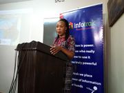 File image of Infotrak’s Angela Ambitho