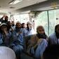 Taliban fighters wave on a bus after being released from prison in Bagram in a handout photograph released Afghanistan's National Security Council