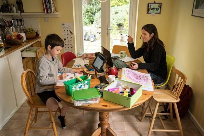 Home schooling typically adds to the mother's working day, not the father's