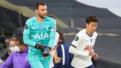 Tottenham captain Hugo Lloris and team-mate Son Heung-min were involved in an ugly clash
