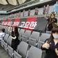 The mannequins appeared at a football match in South Korea on Sunday. Picture supplied by Yonhap news agency via AFP