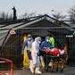 The French military set up a field hospital in Mulhouse to ease the burden on nearby hospitals