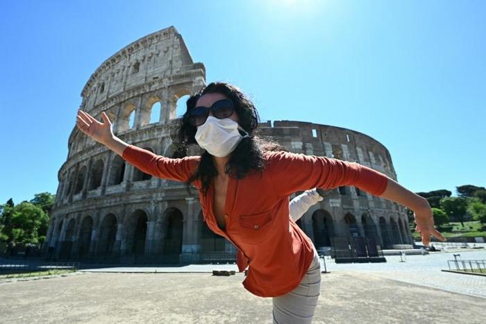 For many Italians the main excitement was being able to take strolls in parks and visit relatives for the first time in nine weeks