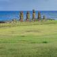 Easter Island is known for its human figure stone monoliths called moais