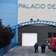 The ice rink at the Palacio de Hielo, or Ice Palace, shopping centre in Madrid was made into a morgue to deal with a surge in deaths in the capital