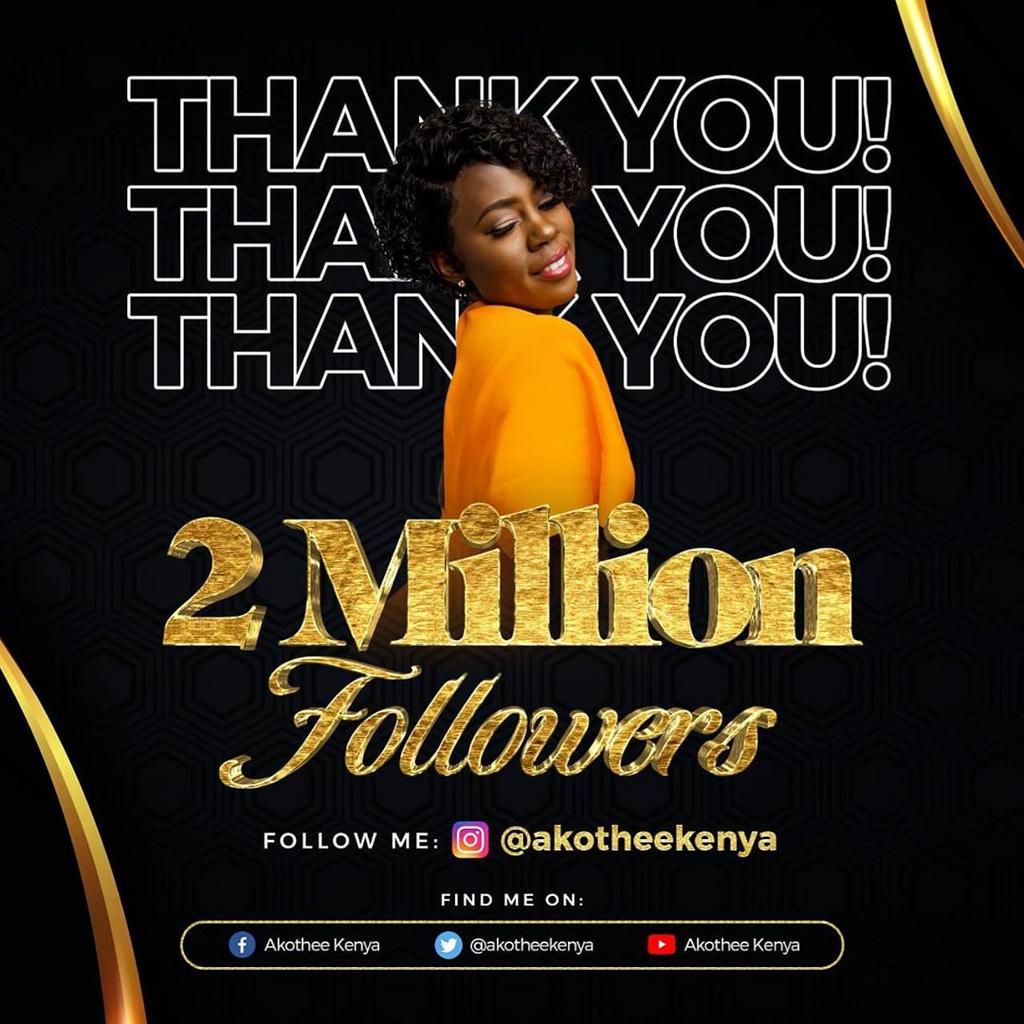 Akothee narrates how she used to beg celebrities with huge following to share her work