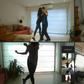 While tango dance parties in Buenos Aires remain closed due to the pandemic, dedicated tango dancers follow classes online as they strut their stuff in their living rooms