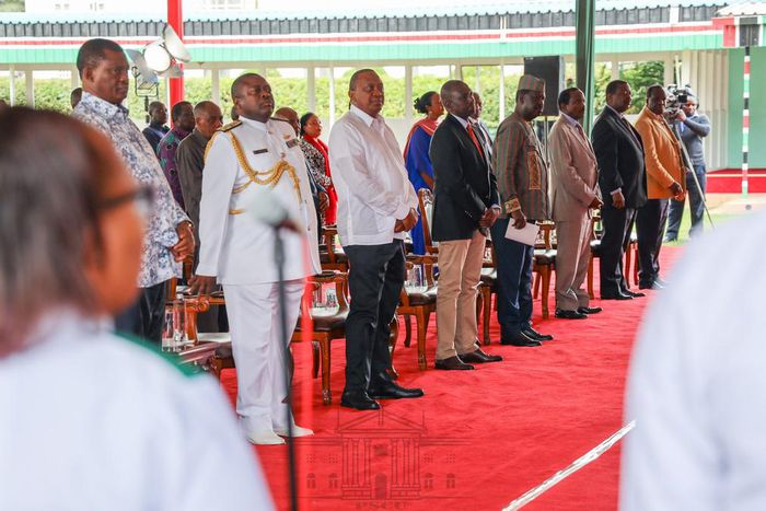 Uhuru, Raila and DP Ruto meet at State House for the National Day of Prayer Coronavirus pandemic
