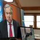 UN chief Antonio Guterres, pictured during a virtual press conference on April 3, 2020, hopes for a COVID-19 vaccine by the end of 2020