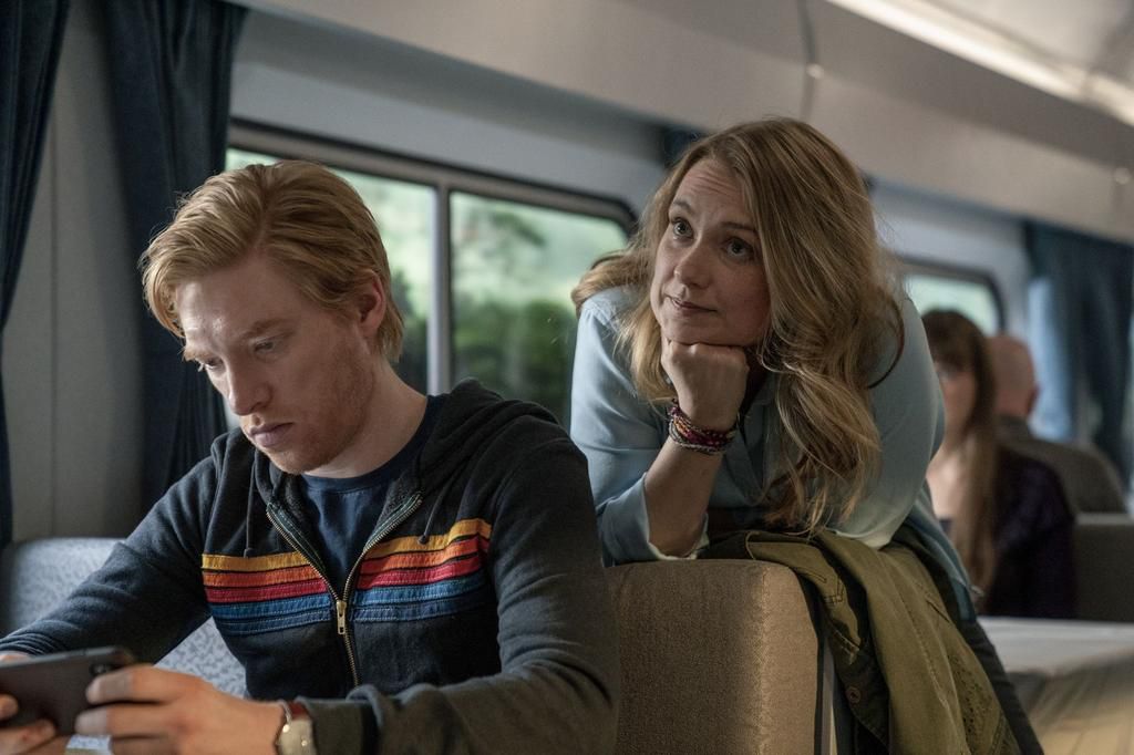 Gleeson, Wever, and hoodie.