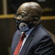Masked: Zuma at Tuesday's hearing
