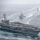 The USS Theodore Roosevelt aircraft carrier has more than 5,000 personnel on board