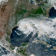 This satellite image obtained from NOAA/RAMMB, shows Tropical Storm Cristobal just south of New Orleans at 19:50 UTC on June 7, 2020, as it moves northward at 12 miles per hour (19 kph)