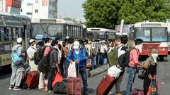 Millions of workers have been stranded in India's densely populated cities