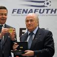 Rafael Callejas, shown here in 2011 with former FIFA president Sepp Blatter, pleaded guilty in FIFAgate