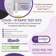 Poster advertising test for covid-19