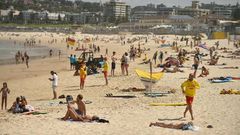 Bondi Beach was closed after sunbathers flouted a ban on non-essential outdoor gatherings of more than 500 people