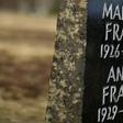 A memorial stone for the young diarist Anne Frank and her sister on the grounds of the former concentration camp Bergen-Belsen