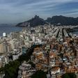 Aerial view showing the Pavao-Pavaozinho favela surrounded by the neighbourhoods of Copacabana, Ipanema and Lagoa. A judge has banned police raids on favelas during the coronavirus pandemic